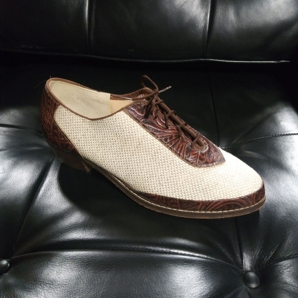 Tictactoes | Vtg. Leather Colorblocked Shoes - Picture 6 of 8